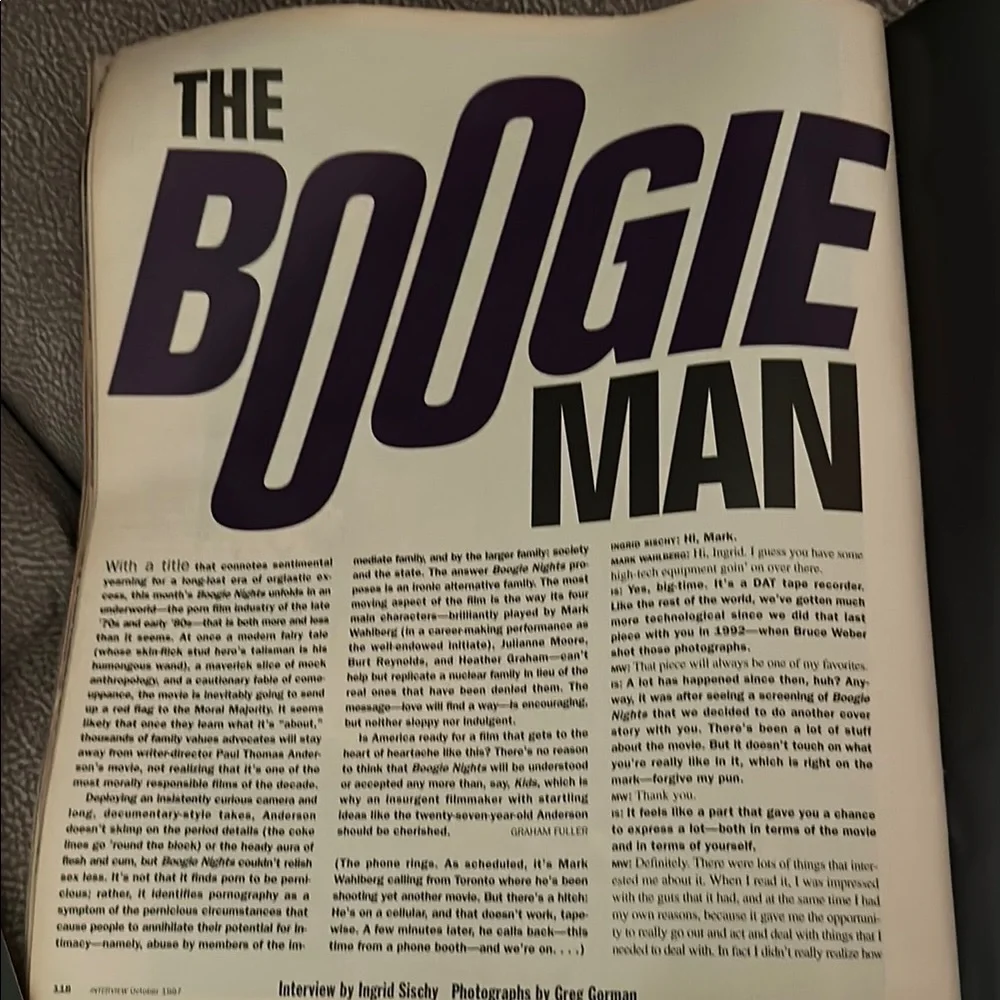 Interview Magazine October 1997 Issue - Picture 5 of 6